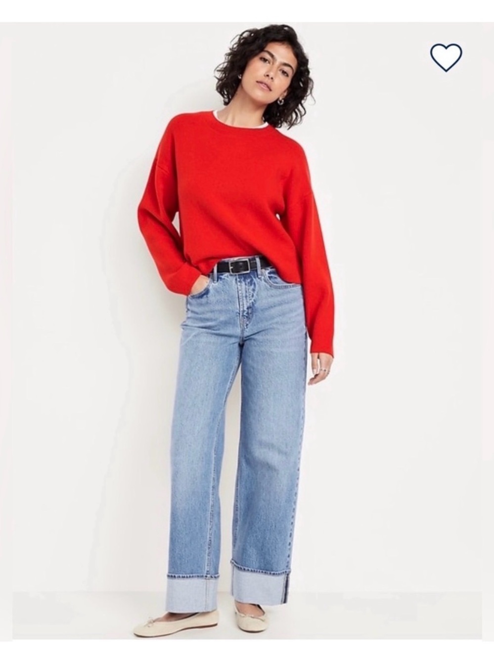 Old Navy Light Blue High-Rise Wide-Leg Jeans
